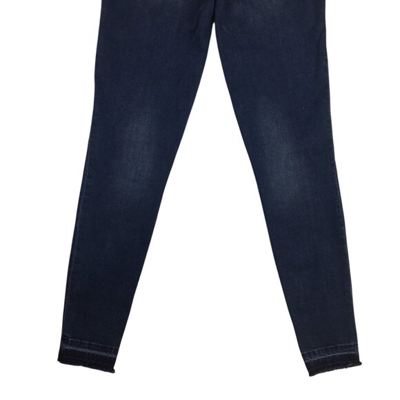 Spanx Womens Large Dark Wash Skinny Denim Leggings With Distressed Details - Picture 8 of 12